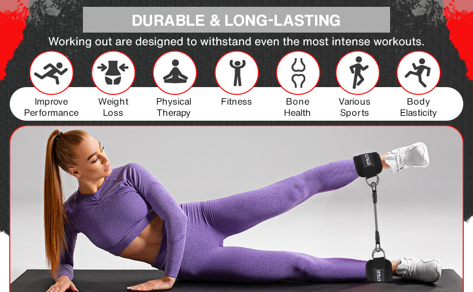 Ankle Resistance Bands with Cuffs