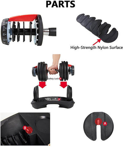 24kg dumbbell set