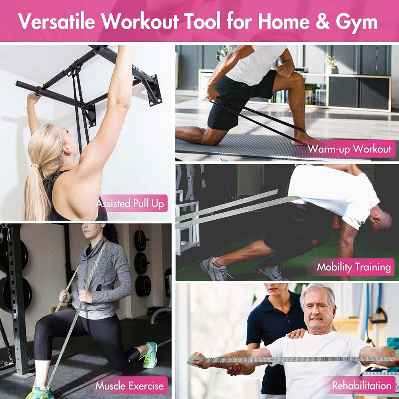  Fabric Pull Up Assistance Bands 