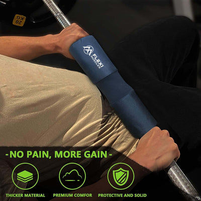 Barbell Pad for Squats with Built-in straps