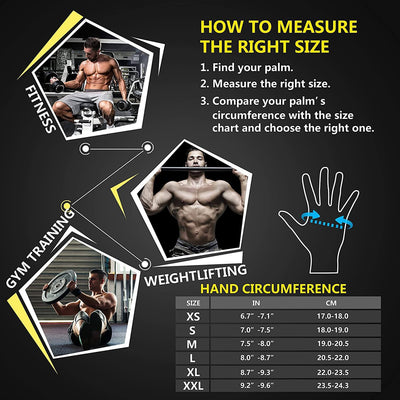 Workout Gym Gloves for Weightlifting (Extra Large)