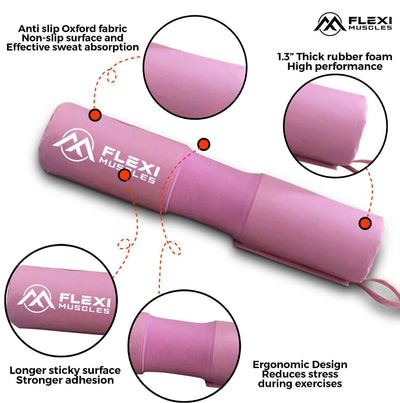 Barbell Pad for Squats with Built-in straps