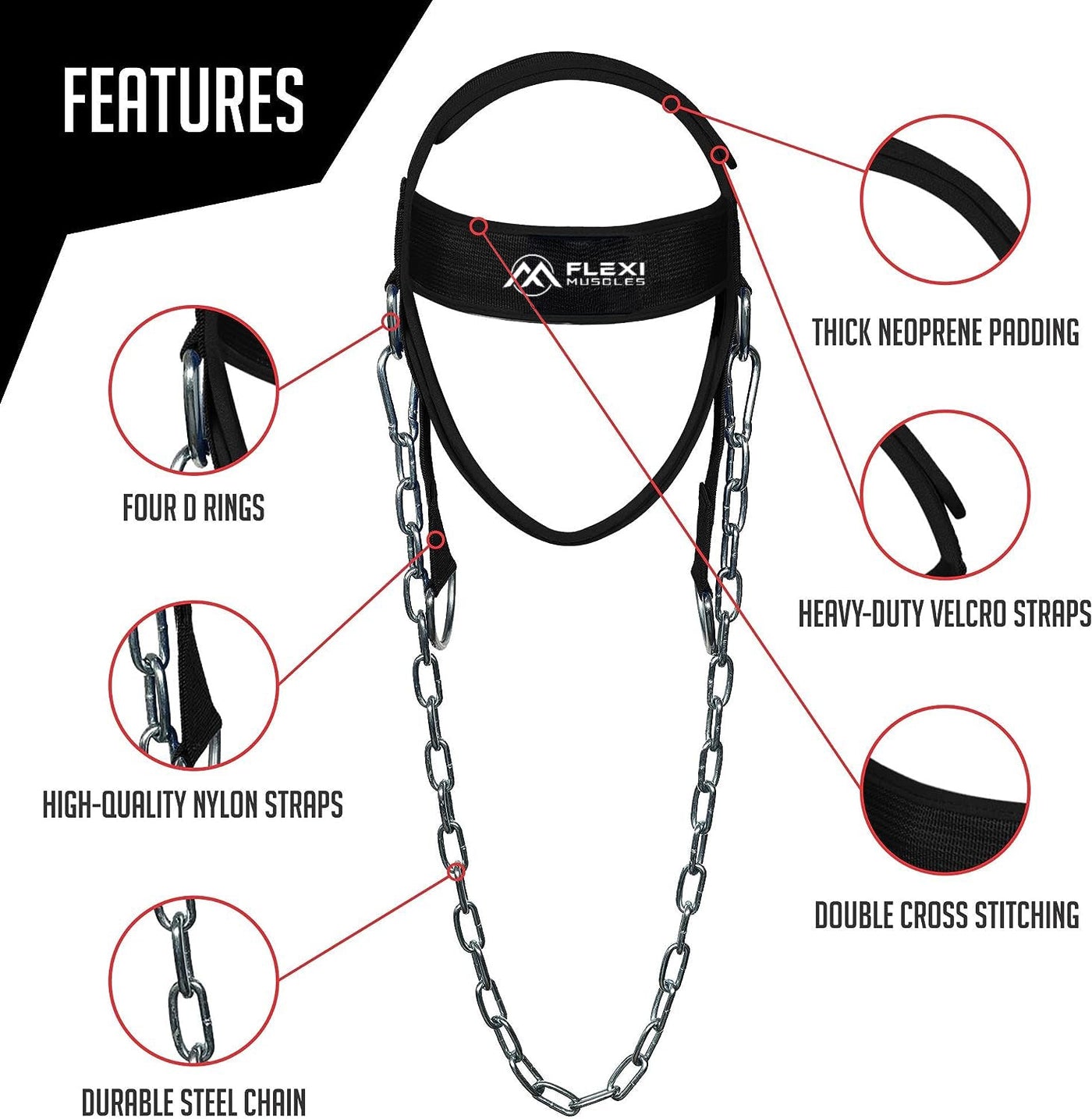 Neck Harness for Weight Lifting