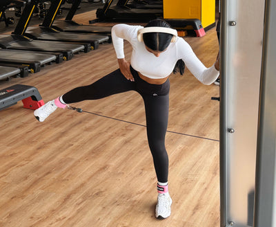 Barbell Pad, Ankle Straps, and Lifting Straps Combo