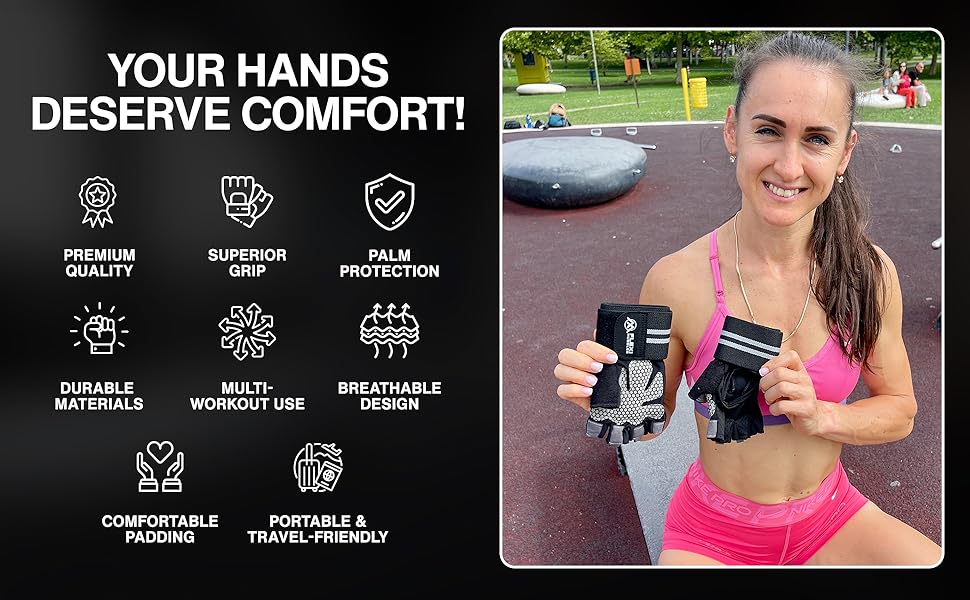 Workout Gym Gloves for Weightlifting (Extra Large)