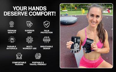 Workout Gym Gloves for Weightlifting (Extra Large)