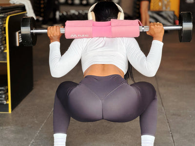 Barbell Pad, Ankle Straps, and Lifting Straps Combo