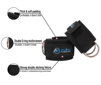 Ankle Straps for Kickback Exercise