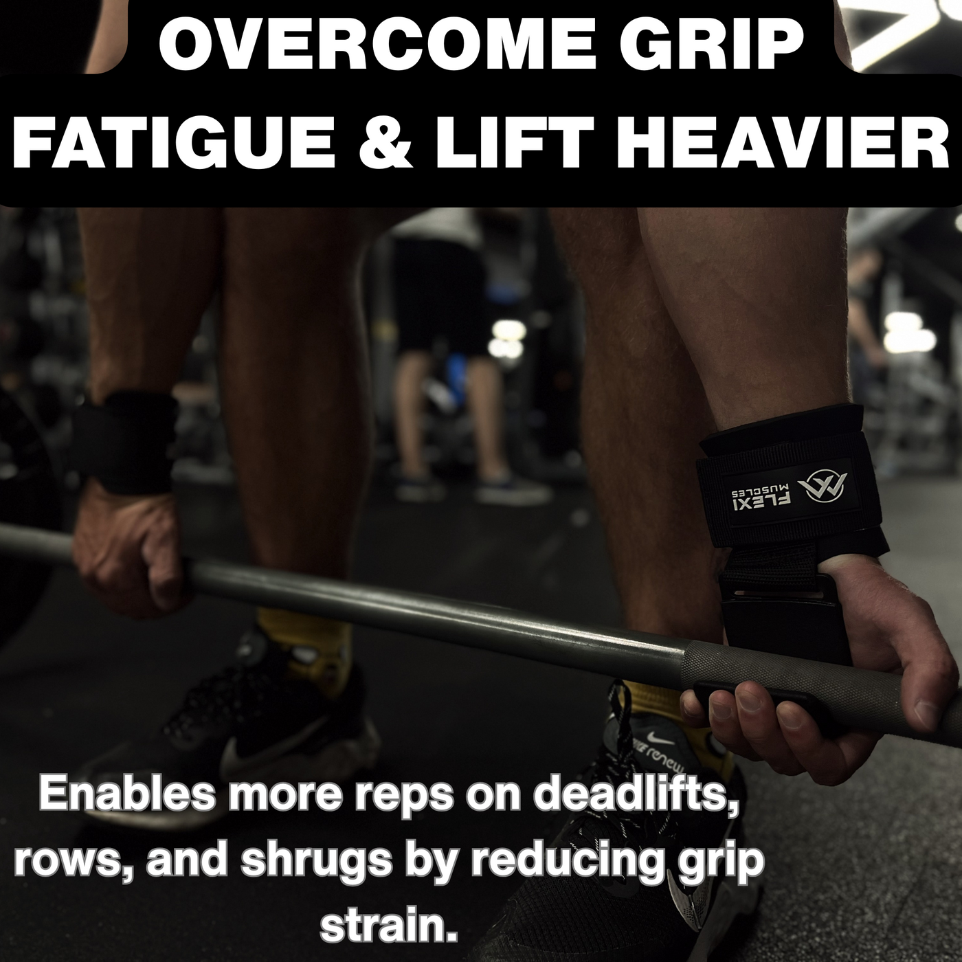 Weight Lifting Hooks Grips (Set of 2).