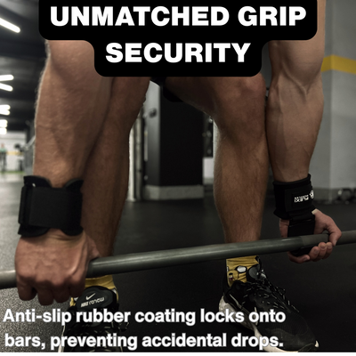 Weight Lifting Hooks Grips (Set of 2).