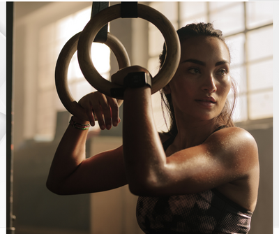 Wooden Gymnastics Rings for Core Workout and Full Body Training