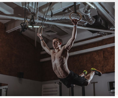 Wooden Gymnastics Rings for Core Workout and Full Body Training