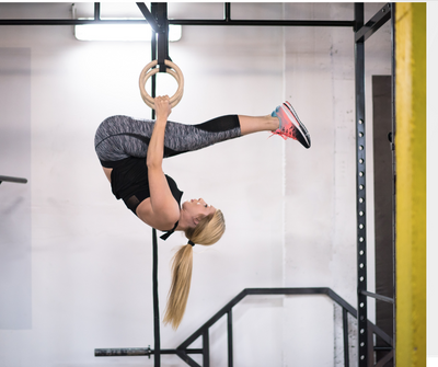 Wooden Gymnastics Rings for Core Workout and Full Body Training