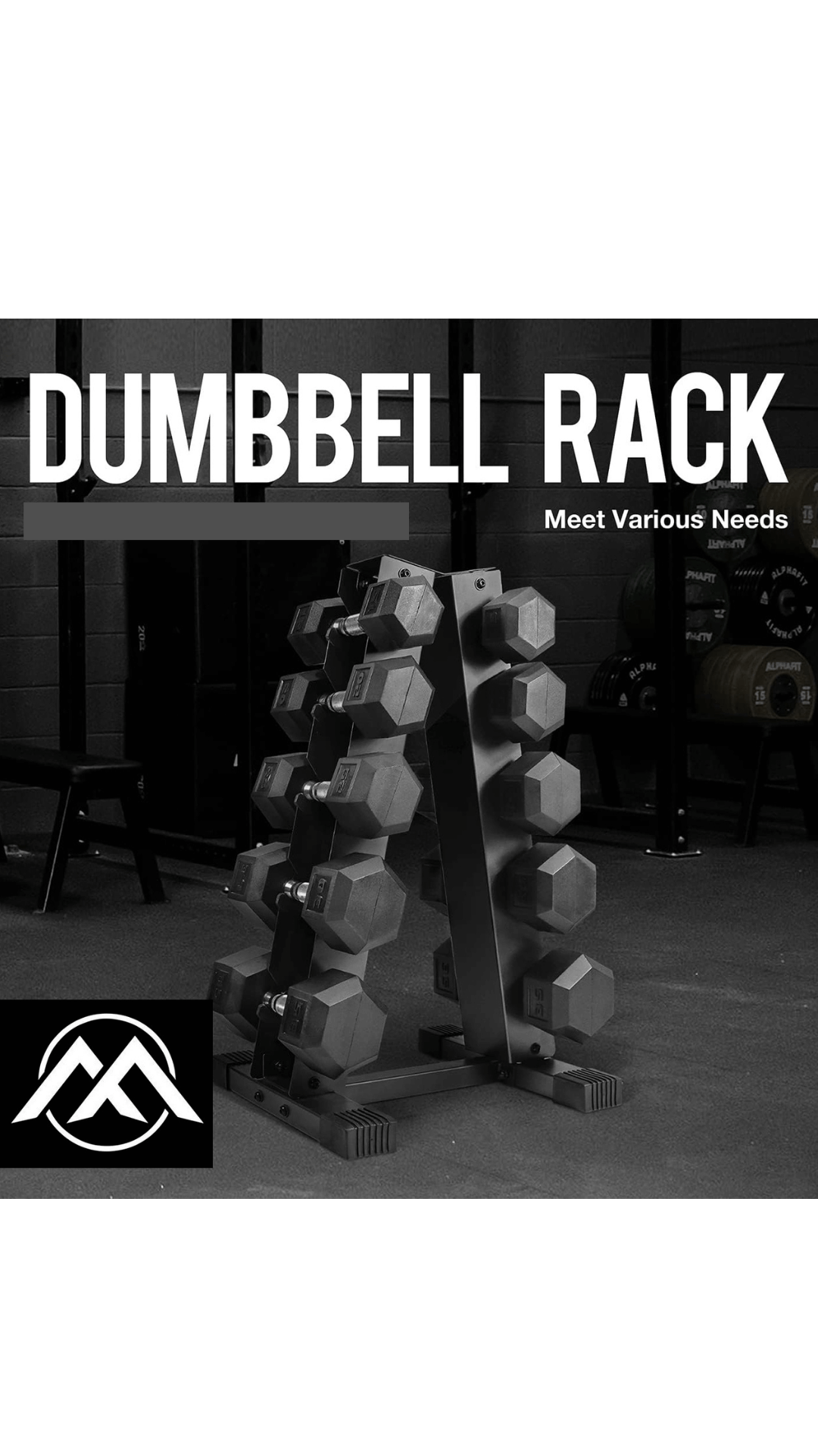 A-Frame Weight Storage Rack for Dumbbells