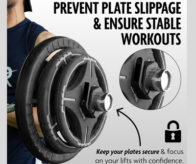 Flexi Muscles - Olympic Barbell Clips: Secure Your Weights, Elevate Your Workouts!