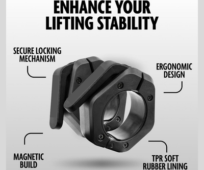 Flexi Muscles - Olympic Barbell Clips: Secure Your Weights, Elevate Your Workouts!