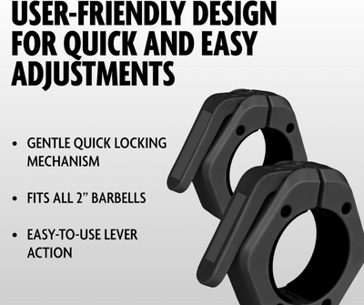Flexi Muscles - Olympic Barbell Clips: Secure Your Weights, Elevate Your Workouts!