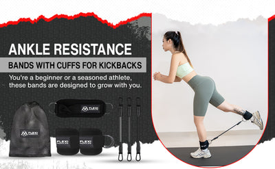 Ankle Resistance Bands with Cuffs