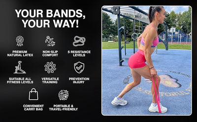 Pull Up Assist Resistance Bands (Set of 5)
