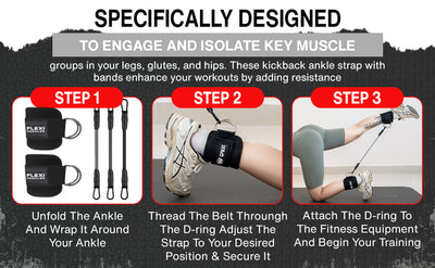 Ankle Resistance Bands with Cuffs