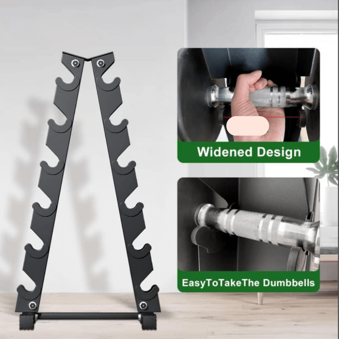 A-Frame Weight Storage Rack for Dumbbells