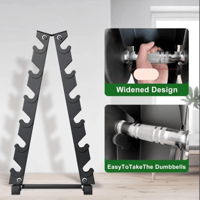 A-Frame Weight Storage Rack for Dumbbells