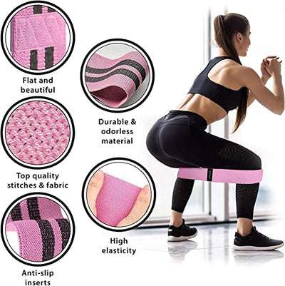  Fabric Exercise Bands